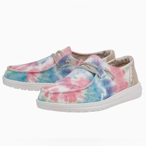 Hey Dude Wendy Boho Mandala Tie Dye Shoes Size 6
